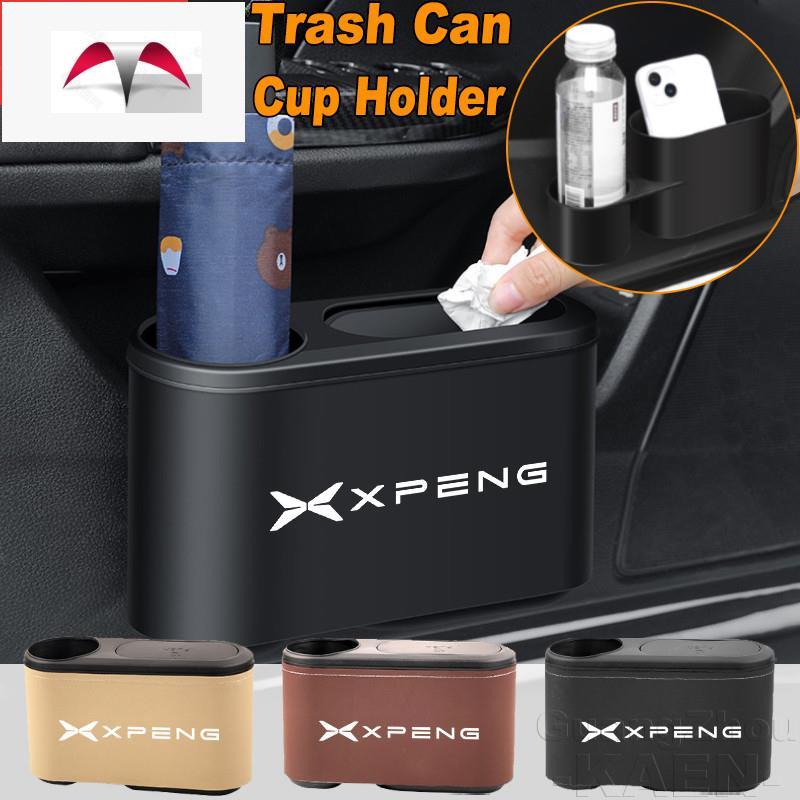 Xpeng X9 G6 ถังขยะในรถ รถยนต์ กล่องเก็บของออแกไนเซอร์ มีที่วางแก้วน้ำ เก็บถังขยะ
