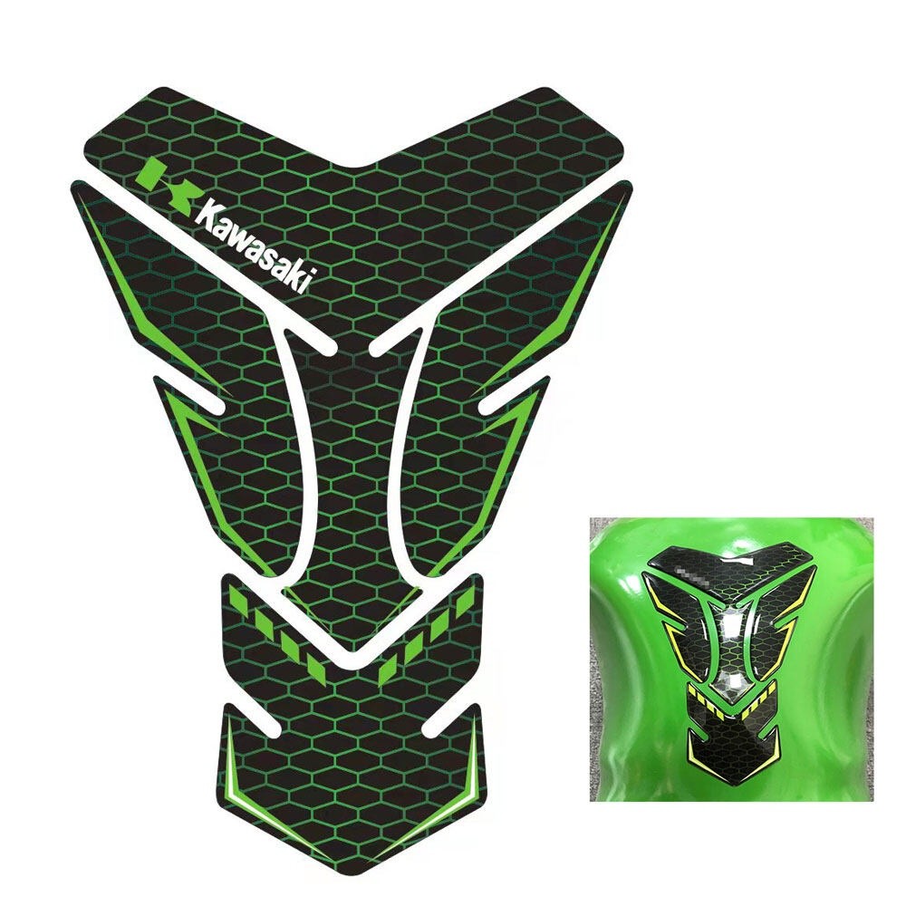 สติกเกอร์คาร์บอนไฟเบอร์ 3M สําหรับติดฝาถังน้ํามันรถจักรยานยนต์ KAWASAKI NINJA 400 650 Z650 Z750 Z800