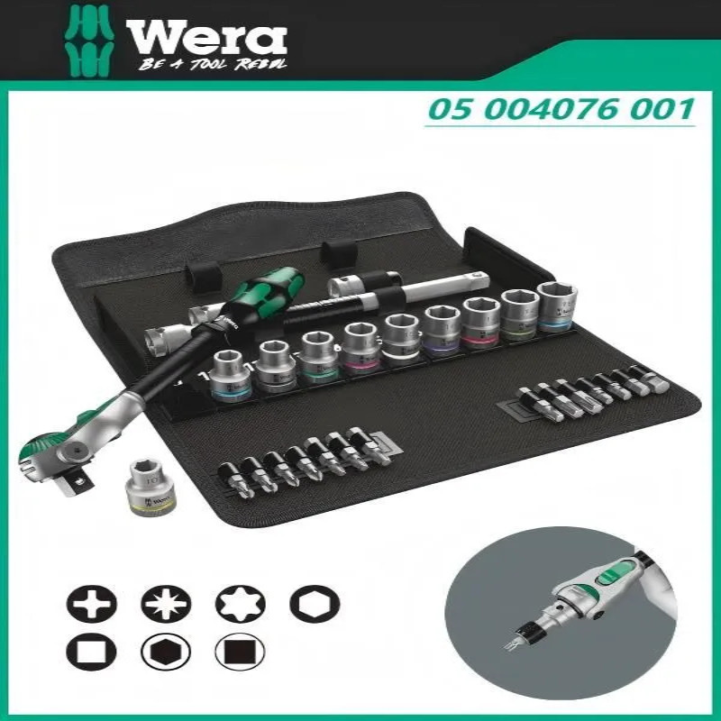 ไวลลี่WERA 05004076001ชุดประแจกระบอก 1/2 นิ้ว 28 ชิ้น Zyklop Speed