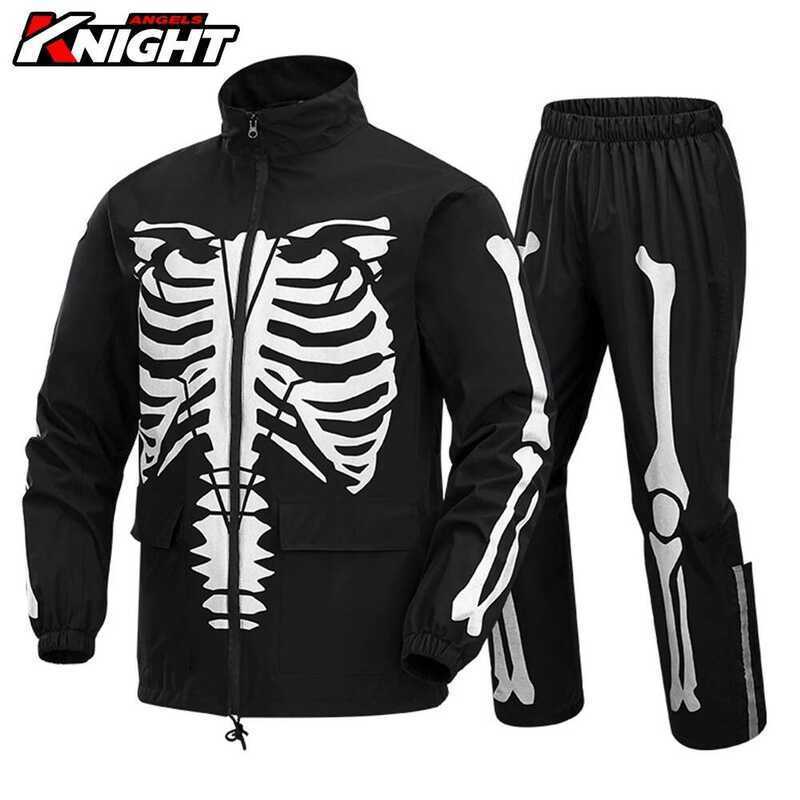 DUHAN เสื้อกันฝนสำหรับรถจักรยานยนต์ แบบบางพิเศษ และสะท้อนแสง เหมาะสำหรับการขับขี่กลางแจ้ง เช่น การปั