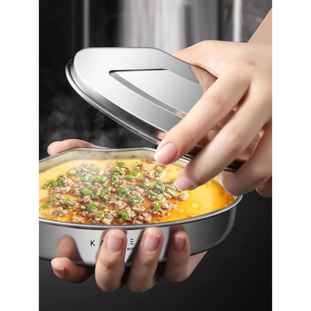 ใส่ของอเนกประสงค์ มีฝาปิดพลาสติก กล่องใส่อาหารสแตนเลส เก็บอาหาร แสตนเลสSUS304 กล่องใส่ของ