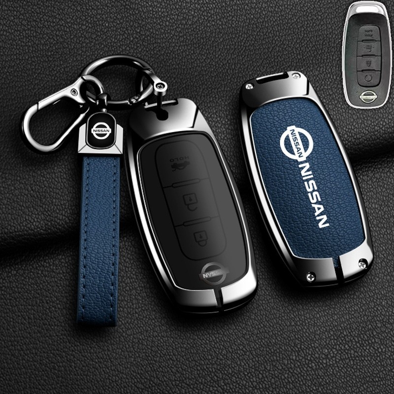 โลหะผสม เคสรีโมตกุญแจ 2 3 4 ปุ่ม สําหรับ Nissan serena C28 X-trail T33 Qashqai J12 Teana Altima Ariy