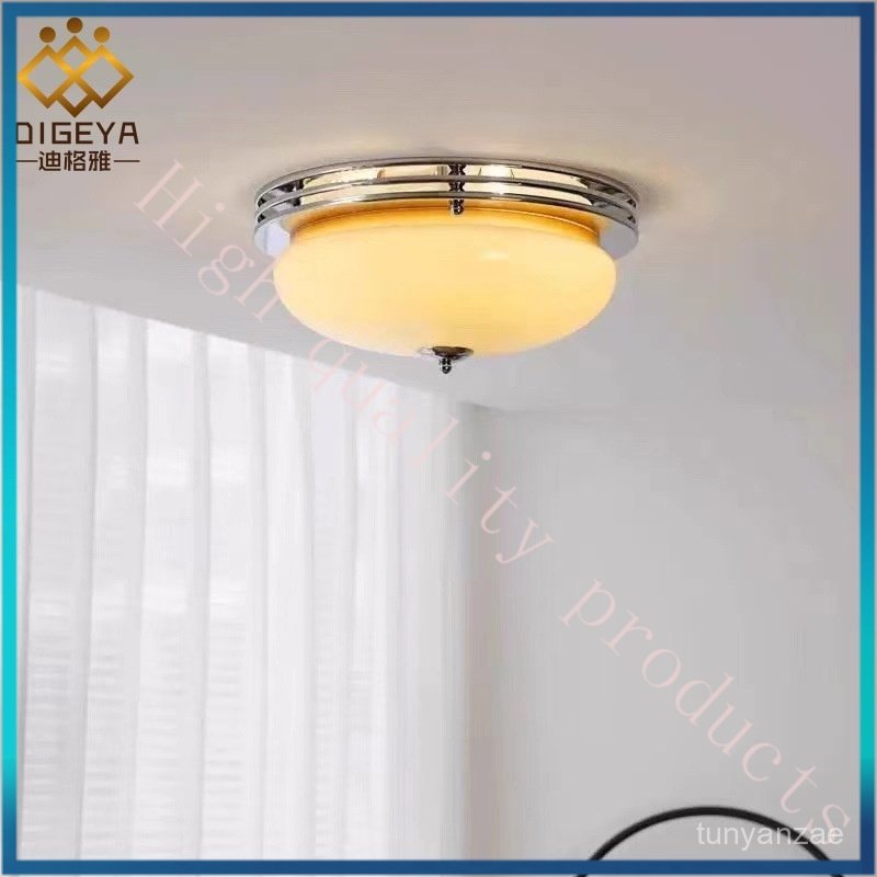Vintage Bedroom Ceiling Light Bauhaus Retro Master Bedroom Secondary Bedroom Light Cream Style Glass