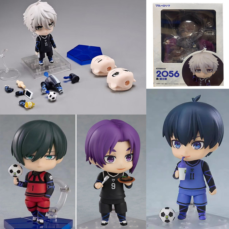 Nendoroid BLUE LOCK Action Figure Isagi Yoichi Nagi Mikage Reo Rin Itoshi Chage Face Action Figure