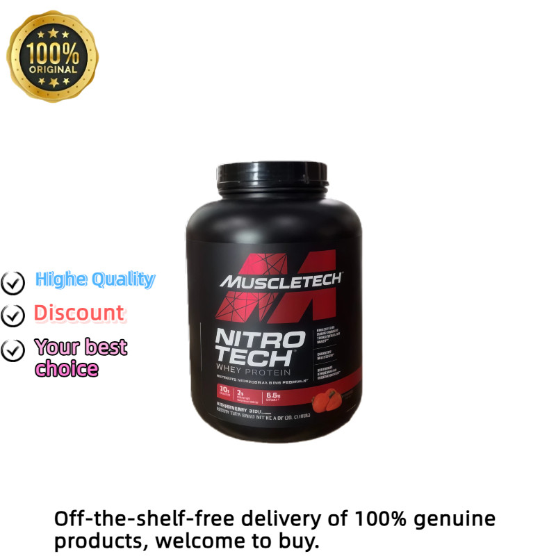 MuscleTech Nitro tech 4 lb - เวย์โปรตีนเสริมสร้างกล้ามเนื้อ 100% Factory Direct Sales