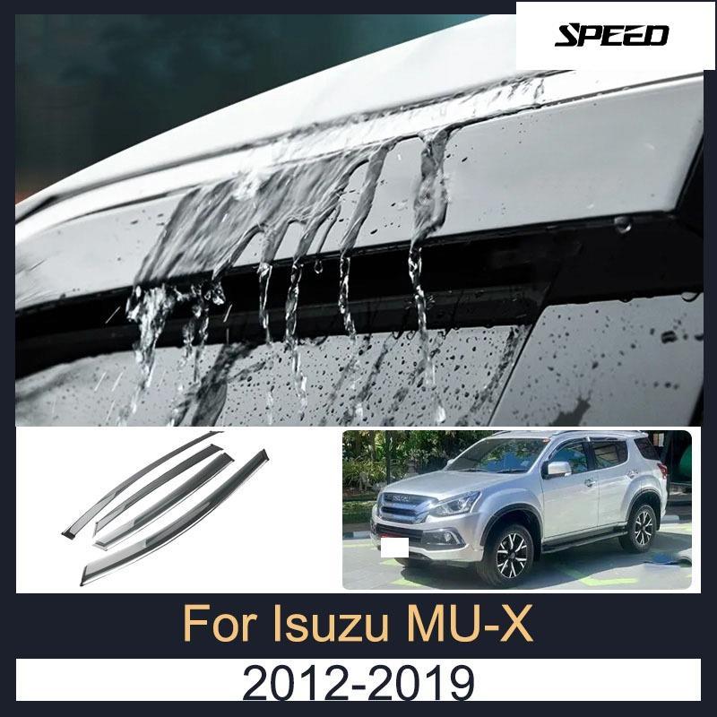 กันสาด Isuzu MU-X 2012-2019 MUX MU X 2013 2014 2015 2016 2017 2018 กันสาดรถยนต์ นหนาพิเศษ คิ้วกันสาด