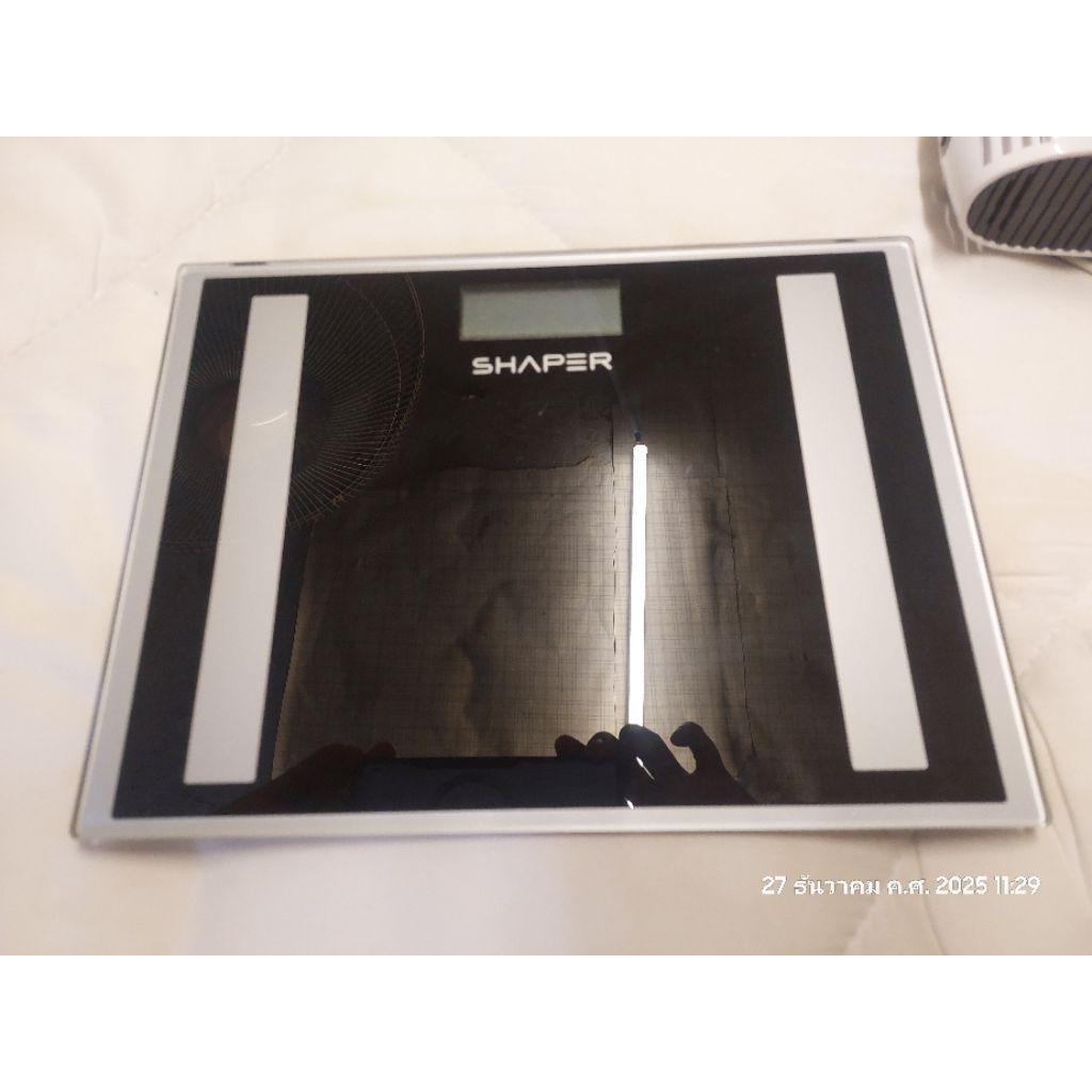 SHAPER เครื่องชั่งน้ำหนักบุคคลแบบดิจิทัลรุ่นHD-9390สีดำ