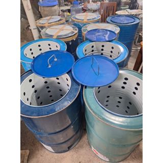 ถังเผาขยะ ถังเหล็กเผาขยะ ขนาด 200 ลิตร (คละสี)