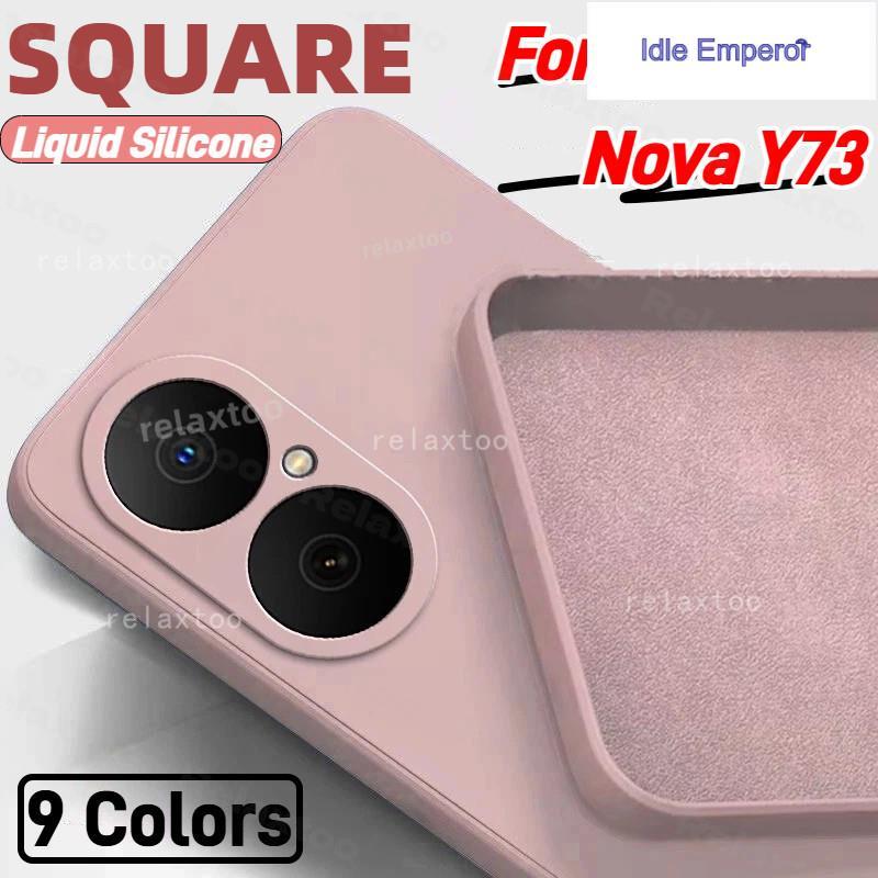 Huawei NovaY73 2025 Square Liquid สําหรับ Huawei Nova Y73 NovaY73 Y 73 HuaweiNovaY73 5G 4G แฟชั่นซิล