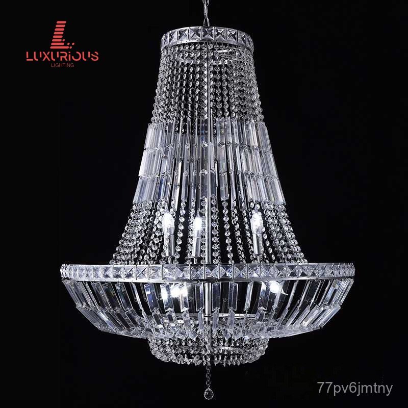 Iron Art Crystal Chandelier Hotel Wedding Chandelier Pendant Stage Decoration Road Guide Decoration 
