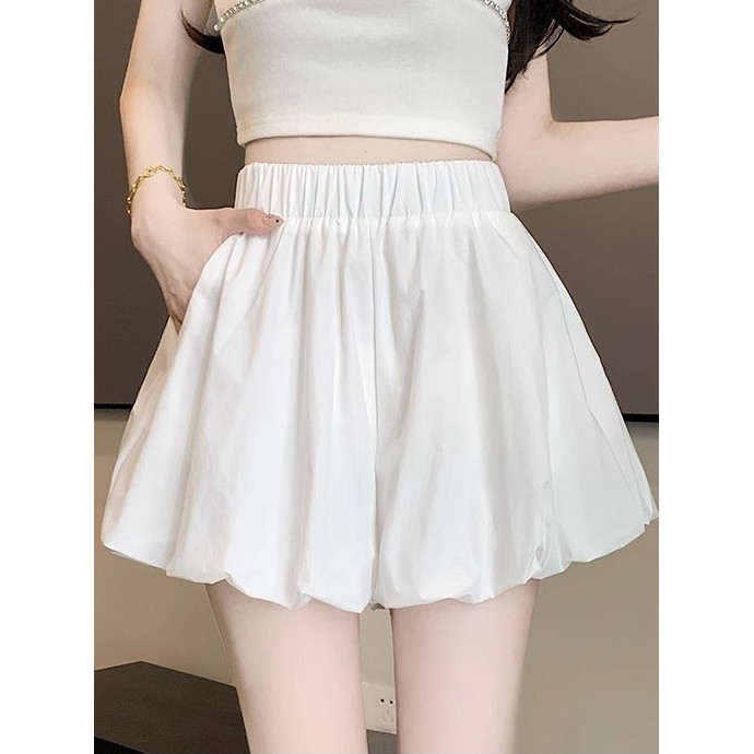 lovely กางเกงบอลลูนขาสั้น ทรงกระโปรง ทรงเอพอง S-4XLมีพร้อมส่ง