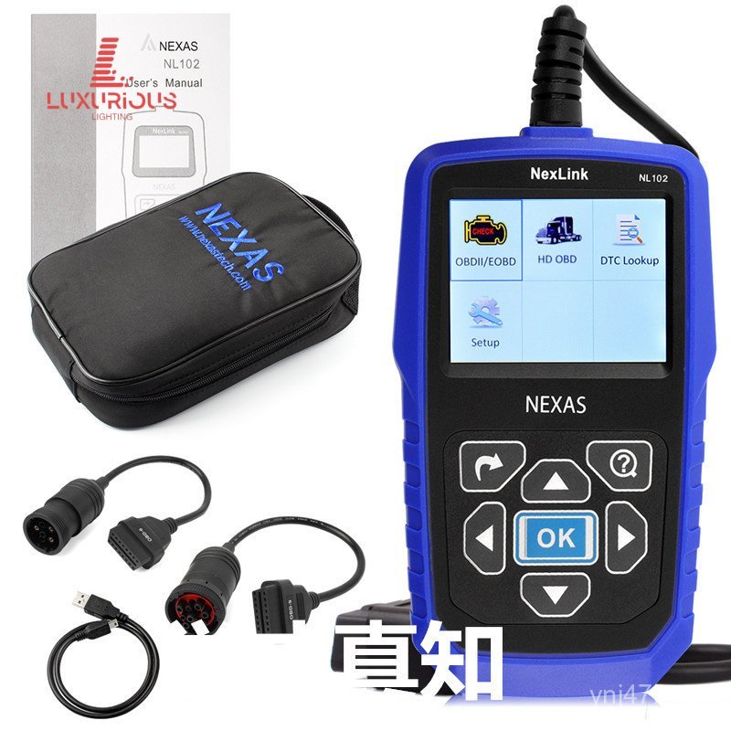 Nexlink NL102ผู้ทดสอบเครื่องยนต์ดีเซล ชุดตรวจสอบรถบรรทุกหนัก obd2ตัวตรวจจับ CPXG