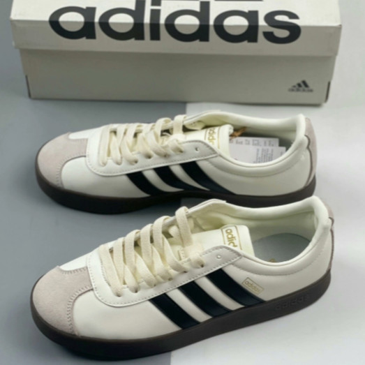 Adidas VL COURT 2.0 Classic Low cut German Training Shoes White ของแท้ 100%