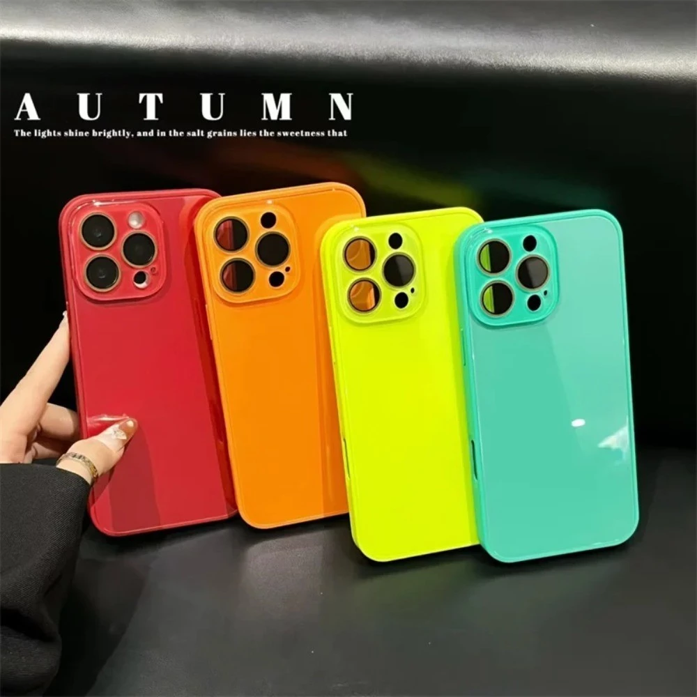 ใหม่สี Ice Like Glass ทันทีเปลี่ยน 17 ขนาดใหญ่ Windows เคสโทรศัพท์สําหรับ IPhone 17 16 15 14 13 12 11 Pro Max ป้องกันกล้