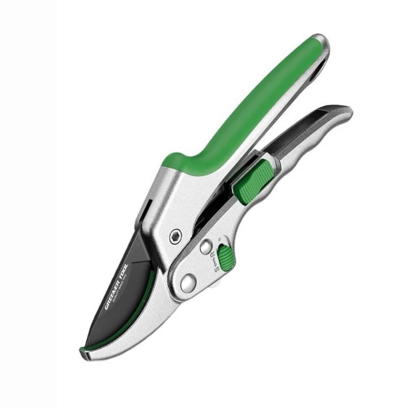 Greener มัลติฟังก์ชั่ปรับกรรไกรตัดแต่งกิ่ง Professional Tree Trimmer Pruners กรรไกรเหล็ก