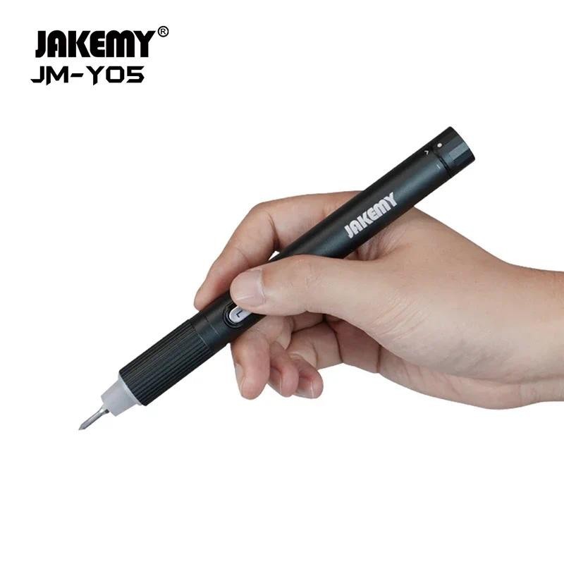 JAKEMY JM-Y05 Precision 9in1 ไขควงไฟฟ้าสกรูชุดไดร์เวอร์สําหรับซ่อมกล้องโทรศัพท์มือถือ