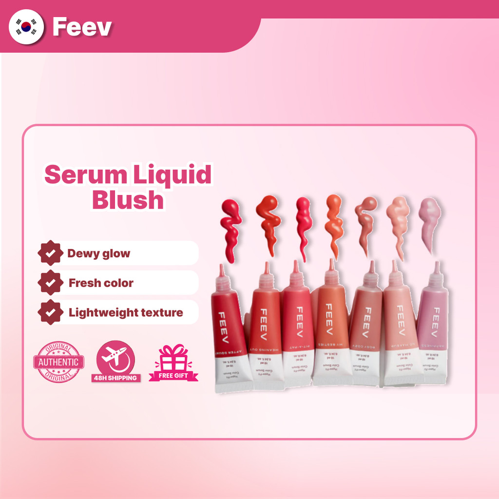 FEEV Hyper-Fit Color Serum ลิควิดบลัชออน (10ml) | ดิววี่ ชีค บลัช เมคอัพ