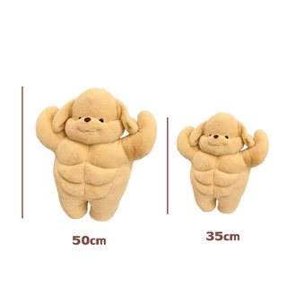 พร้อมส่ง🍑 ตุ๊กตาหุ่นล่ำบึก Muscle Puppy หมานักกล้าม น่าเอ็นดู ของขวัญสุดฮิต