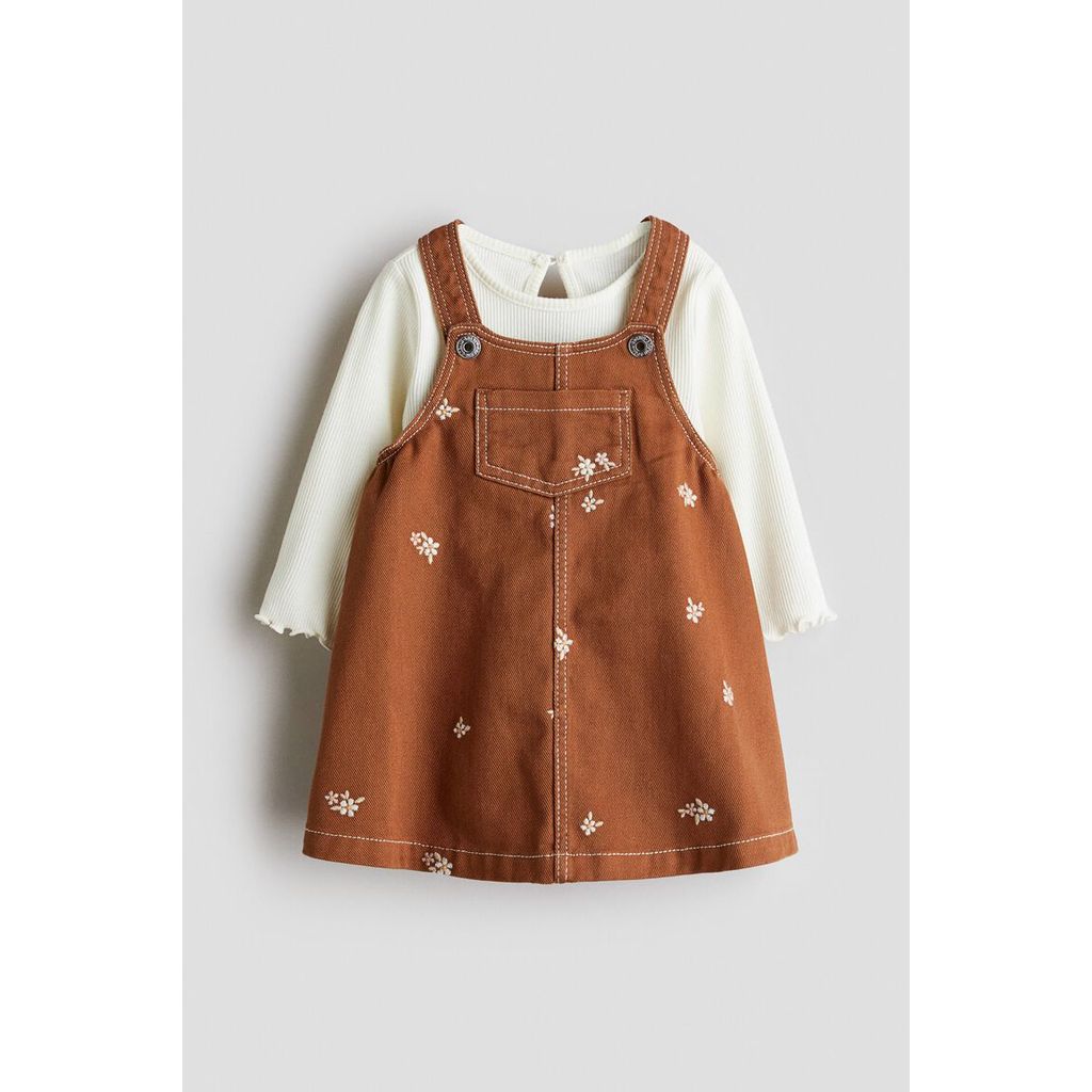 H&M(เอชแอนด์เอ็ม) ชุดผ้าฝ้าย 2 ชิ้น Infants 2-piece cotton set 1292818_1