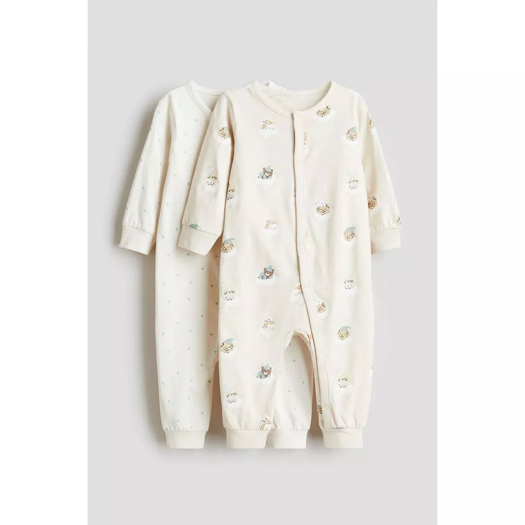 H&M(เอชแอนด์เอ็ม) ชุดนอนผ้าฝ้ายลายพิเศษ 2 ชุด เด็กอ่อน 1099843_16