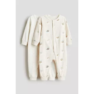 H&M(เอชแอนด์เอ็ม) ชุดนอนผ้าฝ้ายลายพิเศษ 2 ชุด เด็กอ่อน 1099843_16
