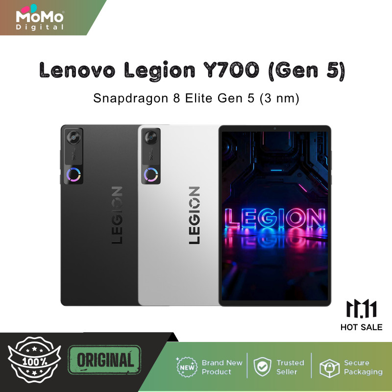 Lenovo Legion Y700 (Gen 5) Snapdragon 8 Elite Gen 5 (3 nm) 8.8 inches 165Hz 3K AI 9000 mAh 68W wired