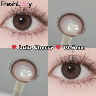 คอนแทคเลนส【0.00~4.00】𝐅𝐑𝐄𝐒𝐇𝐋𝐀𝐃𝐘 คอนแทคเลนส์สีน้ำตาล Brown,Grey,Pink รุ่น Lulu 14.5mm