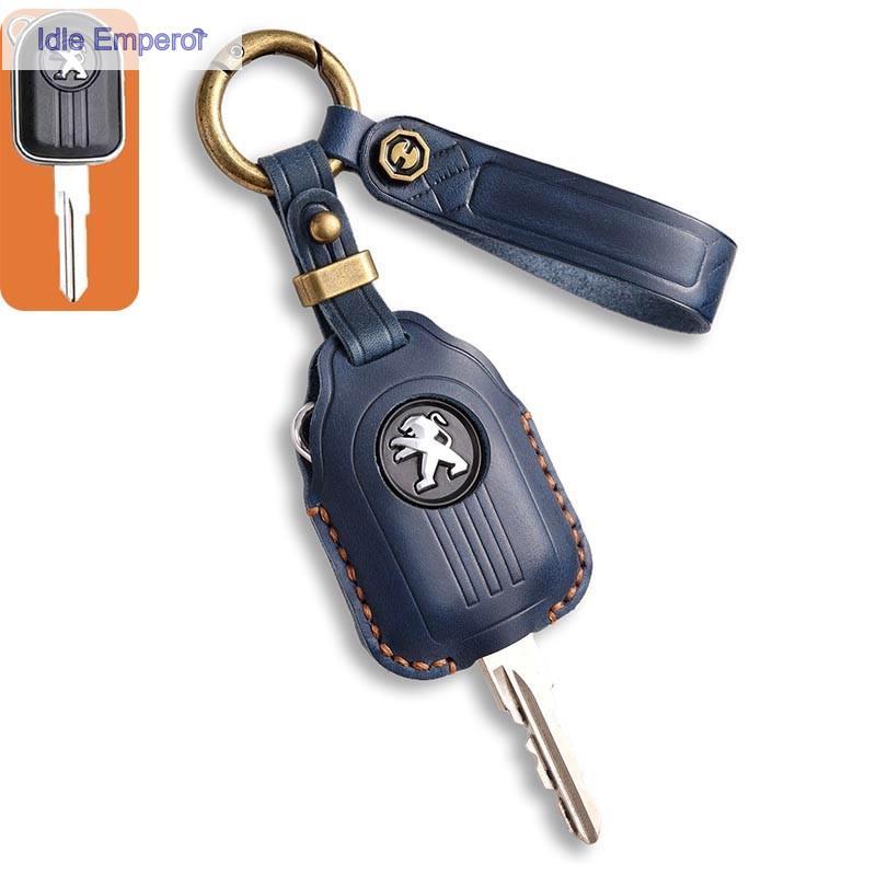 Cowhide กุญแจรถสําหรับ Peugeot Django CRUISER 150,LIGHT 150,CLASSIC 150,CAFE RACER 150 Django150 ฝาค