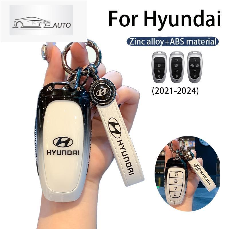 ใหม่Gradient key Fob สําหรับ Hyundai กุญแจรถพวงกุญแจสําหรับ Hyundai 2019-2023 Santa Fe Tucson Ioniq 