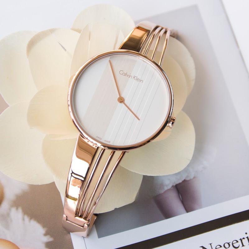 Calvin CK women's bracelet dress watch minimalist casual quartz watch K6S2N111 K6S2N616