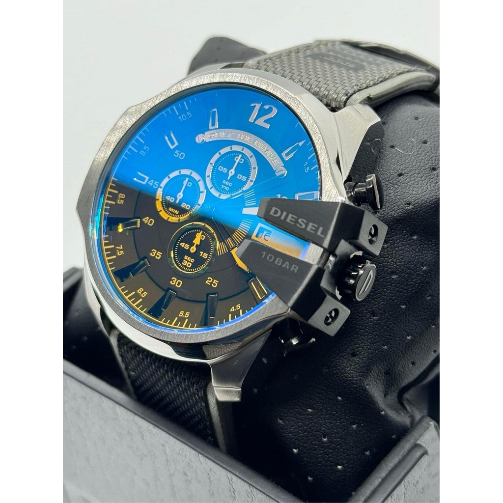 Diesel Men's Mega Chief Chronograph Black Nylon Watch DZ4523