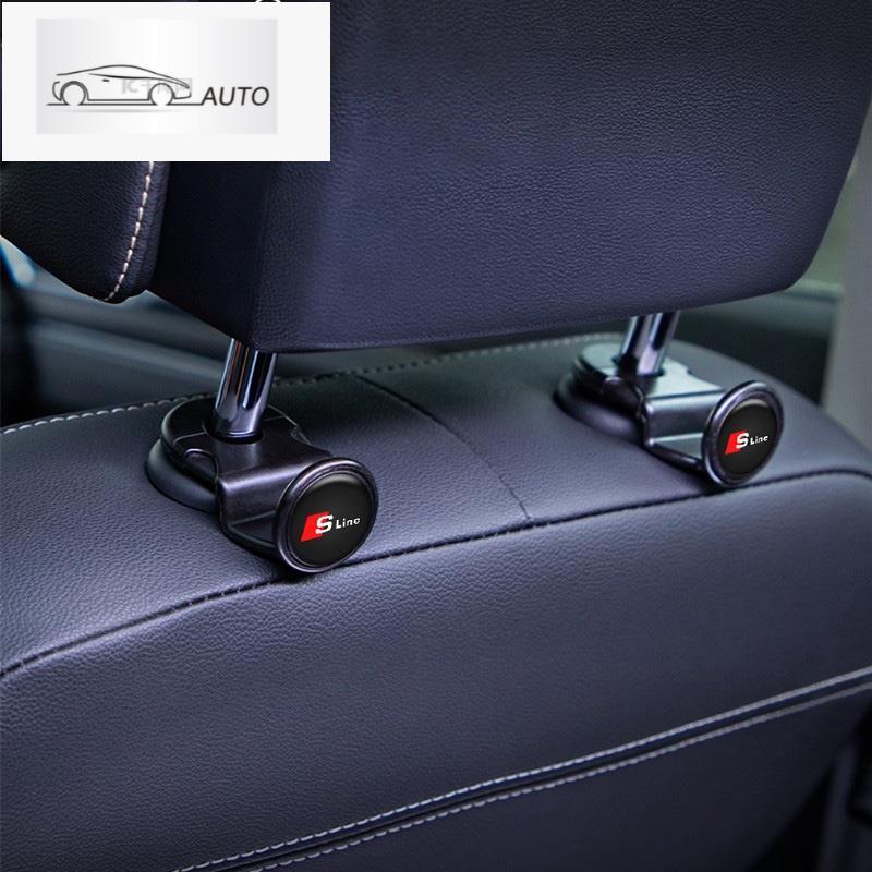 ตะขอแขวนพนักพิงหลังเบาะรถยนต์ อเนกประสงค์ ถอดออกได้ สําหรับ Audi Sline A4 B8 B6 B7 B9 A3 8v 8p A6 C6