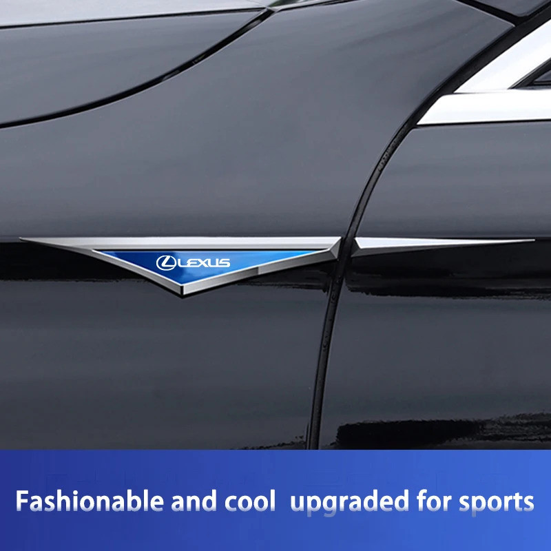 2pcs 3d รถสติกเกอร์รถ accessories อุปกรณ์เสริมสําหรับ Lexus RX330 IS250 Ct200h ES300h RX350 IS300h N