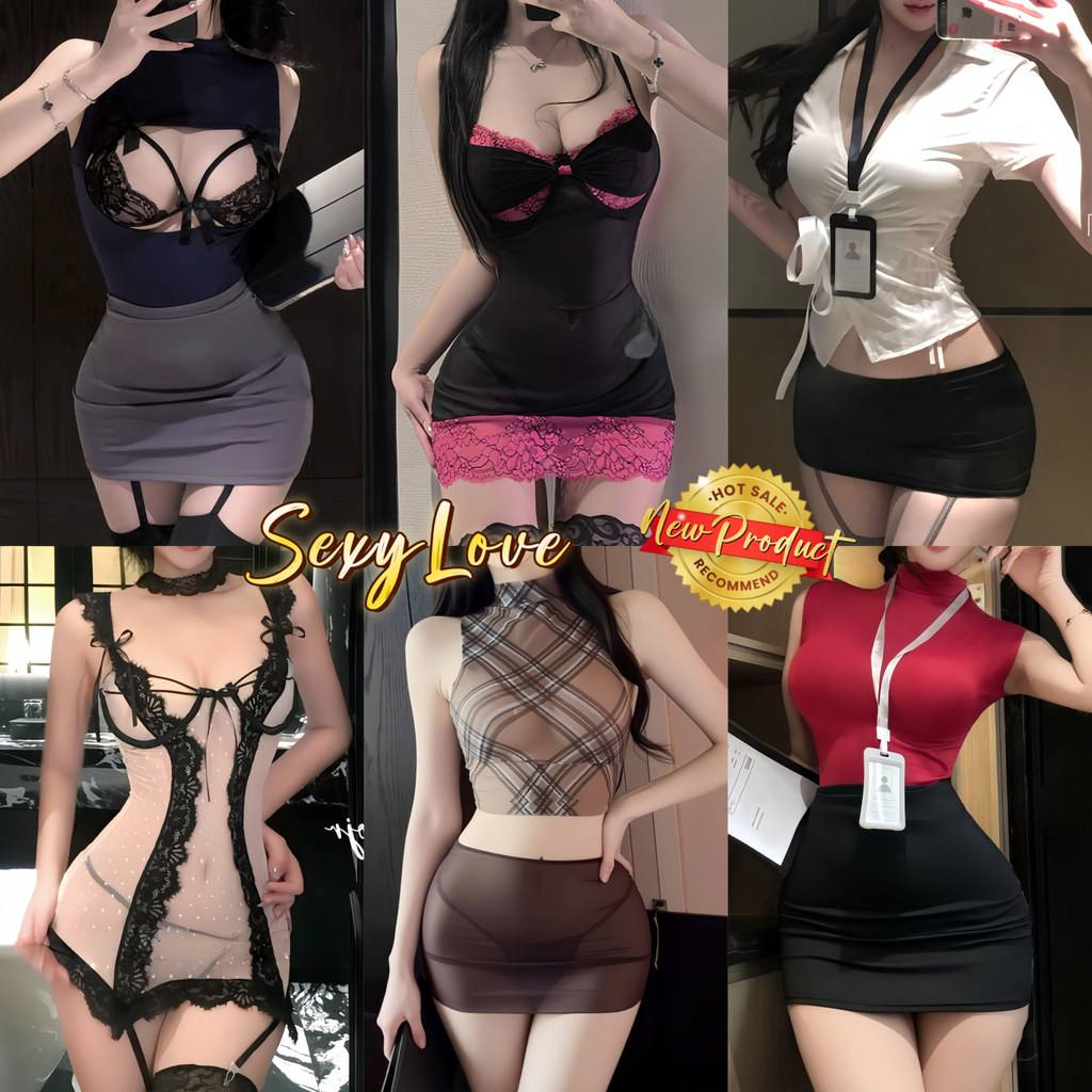 ❣️COD❣️ชุดนอนไม่ได้นอน ชุดคอสเพลย์ secretarystyle คอวีลึก ทับเบี้ลูกไม้ เว้าหลัง ผูกติดกัน ซีทรู bodycon พร้อมส่ง ขายส่ง