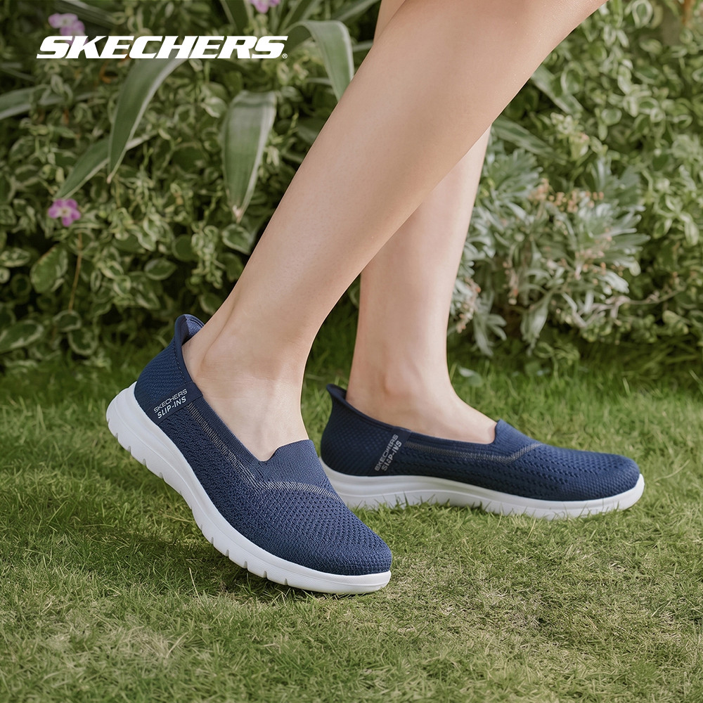 Skechers สเก็ตเชอร์ส รองเท้าผู้หญิง Women Slip-Ins GOwalk Flex Lily Rose Walking Shoes - 125525-NAT (latest)