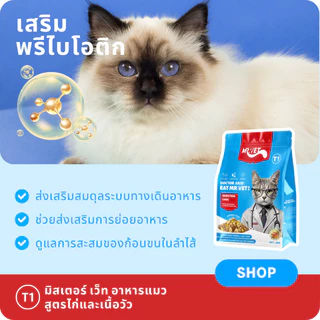 MRVET อาหารเม็ดแมว Holistic T1 combo 3 กก. - โปรตีน 30% เหมาะสำหรับแมวทุกช่วงวัย