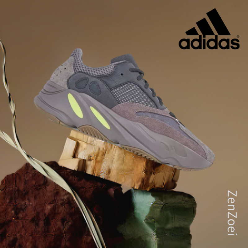 (ของแท้ 100%) 💯 adidas originals Yeezy boost 700 V2 Mauve EE9614 Low Sneakers
