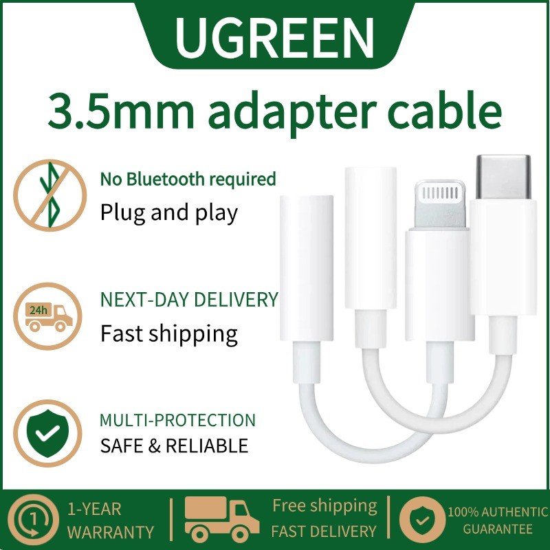 UGREEN Lightning to 3.5 mm Headphone Jack Adapter