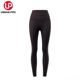 URBAN PIPE กางเกงโยคะขายาว กางเกงเลกกิ้ง กางเกงออกกำลังกายผู้หญิงเป้าไม่ยิ้มแบบไร้ตะเข็บหน้าเป้าเก็บสัดส่วน yg02