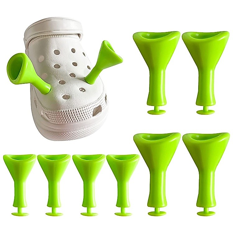 Shrek eye 2 ชิ้นหัวเข็มขัดshoe charm pin DIY หัวเข็มขัดรองเท้า charms ชุดอุปกรณ์เสริม