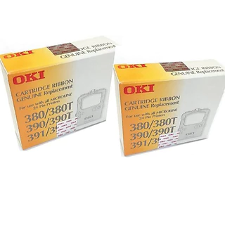 ตลับผ้าหมึก OKI RIBBON ML-390/380/391 ตลับผ้าหมึกดอทเมตริกซ์สีดำเข้ม คมชัด