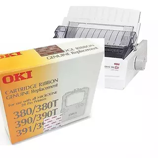 ตลับผ้าหมึก OKI RIBBON ML-390/380/391 ตลับผ้าหมึกดอทเมตริกซ์สีดำเข้ม คมชัด