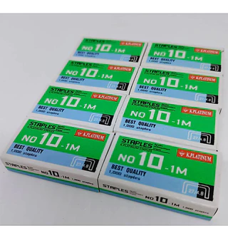 🔥 บรรจุ 24 กล่อง🔥 ลูกแม๊กซ์ เบอร์ 10 ลวดเย็บกระดาษ 1,000 ตัว