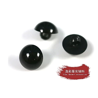 (พร้อมส่ง)ตากระดุม ตากระดุมพลาสติก สีดำ ขนาด 8 mm/ 9 mm/ 10 mm/ 11.5 mm/ 12.5 mm และ 15 mm