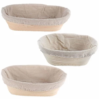 Sevenhome3e ตะกร้าหวายหวาย 7 ขนาดอุปกรณ์เบเกอรี่หมักขนมปัง Handmade Banneton Brotform