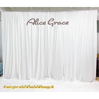 ผ้า 1 ผืนเย็บหัวสอดผ้า กว้าง 1.5 ม. สูง 3 เมตรและ 4 เมตร