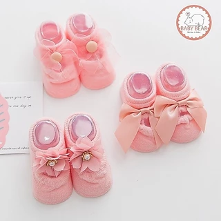 พร้อมส่ง ถุงเท้าผ้าฝ้าย ถุงเท้าเด็ก ระบายอากาศได้ดี สำหรับเด็กอายุ 0-1 ปี WZ12