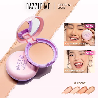 DAZZLE ME แป้งพัฟเนื้อบางเบาแดซเซิล มี Muse Pressed Foundation ติดทนตลอดทั้งวัน คุมมัน SPF 25 PA+++