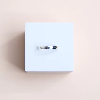 Moonsilver แหวนเงินเกลี้ยง รุ่น Flat 3mm แหวนเงินแท้925
