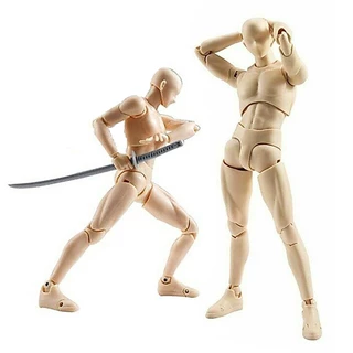 จัดส่งทันที SHF Human Mannequin ฟิกเกอร์ หุ่นโมเดล ชาย หญิง หุ่นฟิกเกอร์มนุษย์ ขยับได้ สําหรับศิลปิน